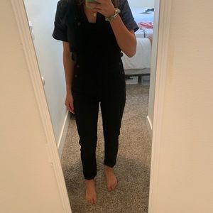Straight-leg Madewell Black Overalls